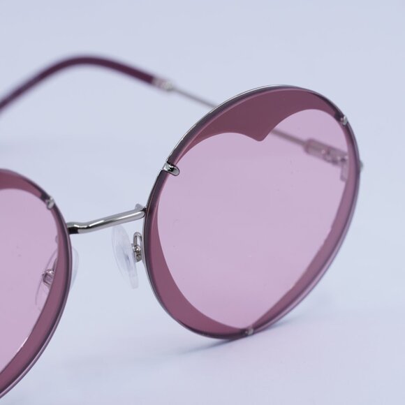 ?️ New Carolina Herrera CH0013/S 0EYR U1 Sunglasses - Gold Frame, Red Lenses main image 5
